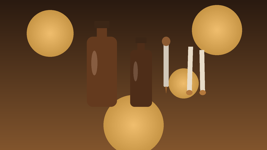 Amber fragrance oil bottles with dropper and scent blotters for dilution basics