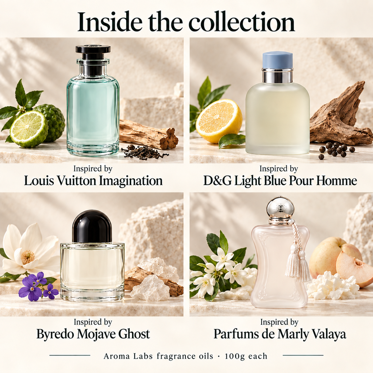Australia Edit 2027 — contents, Aroma Labs 100g fragrance oils