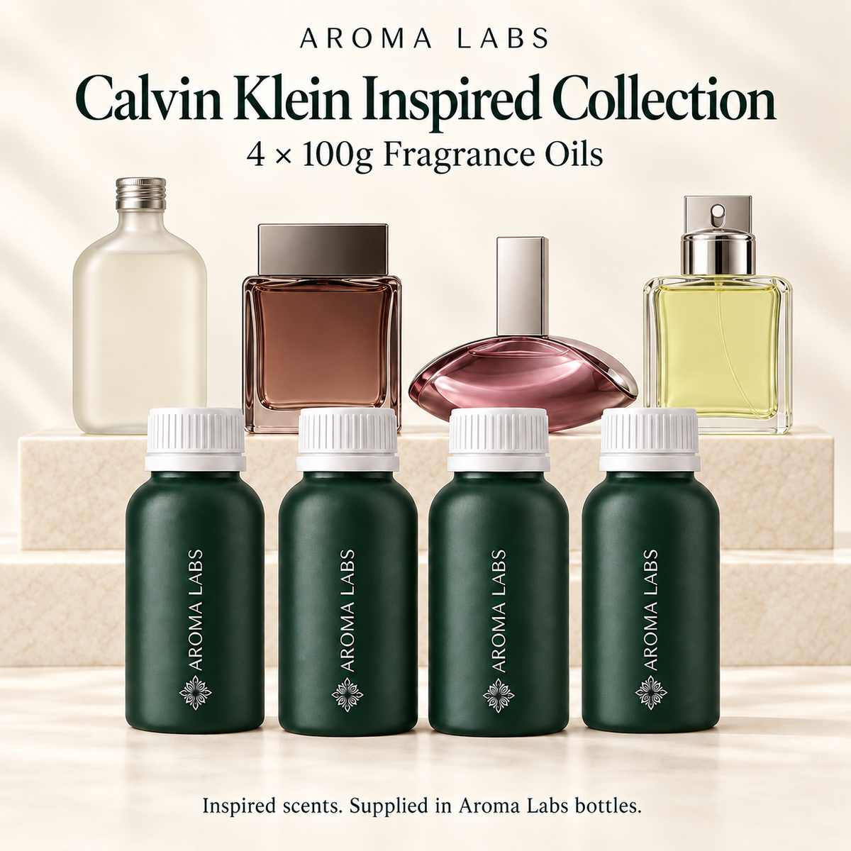 Calvin Klein Inspired Collection — hero, Aroma Labs 100g fragrance oils