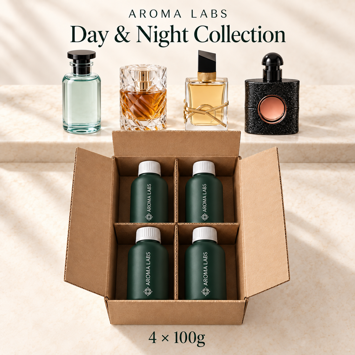 Day & Night Collection — shipping, Aroma Labs 100g fragrance oils