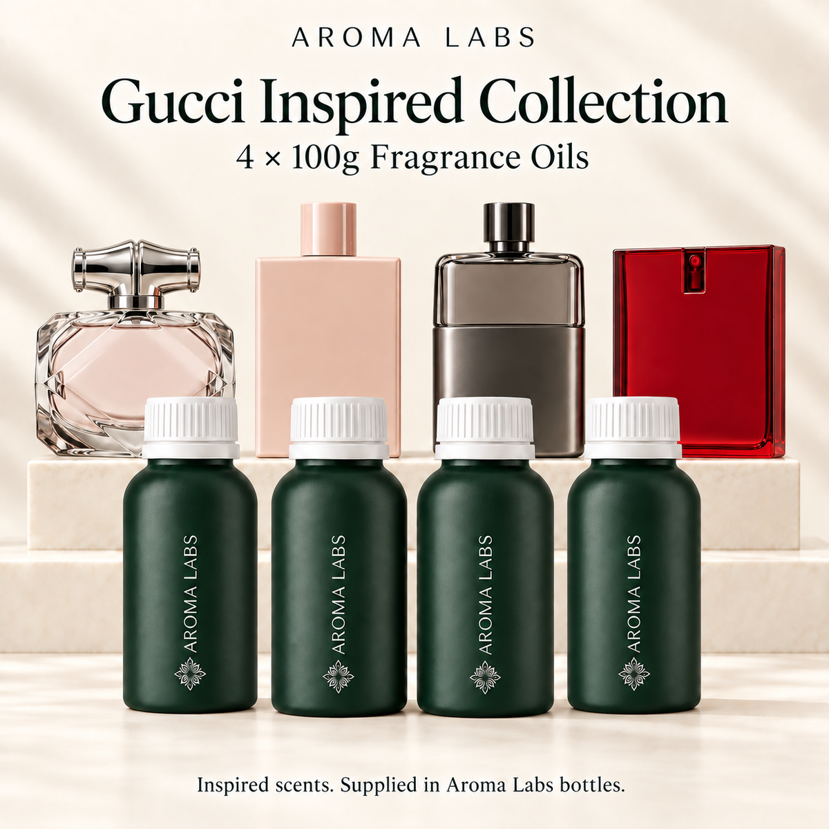 Gucci Inspired Collection — hero, Aroma Labs 100g fragrance oils