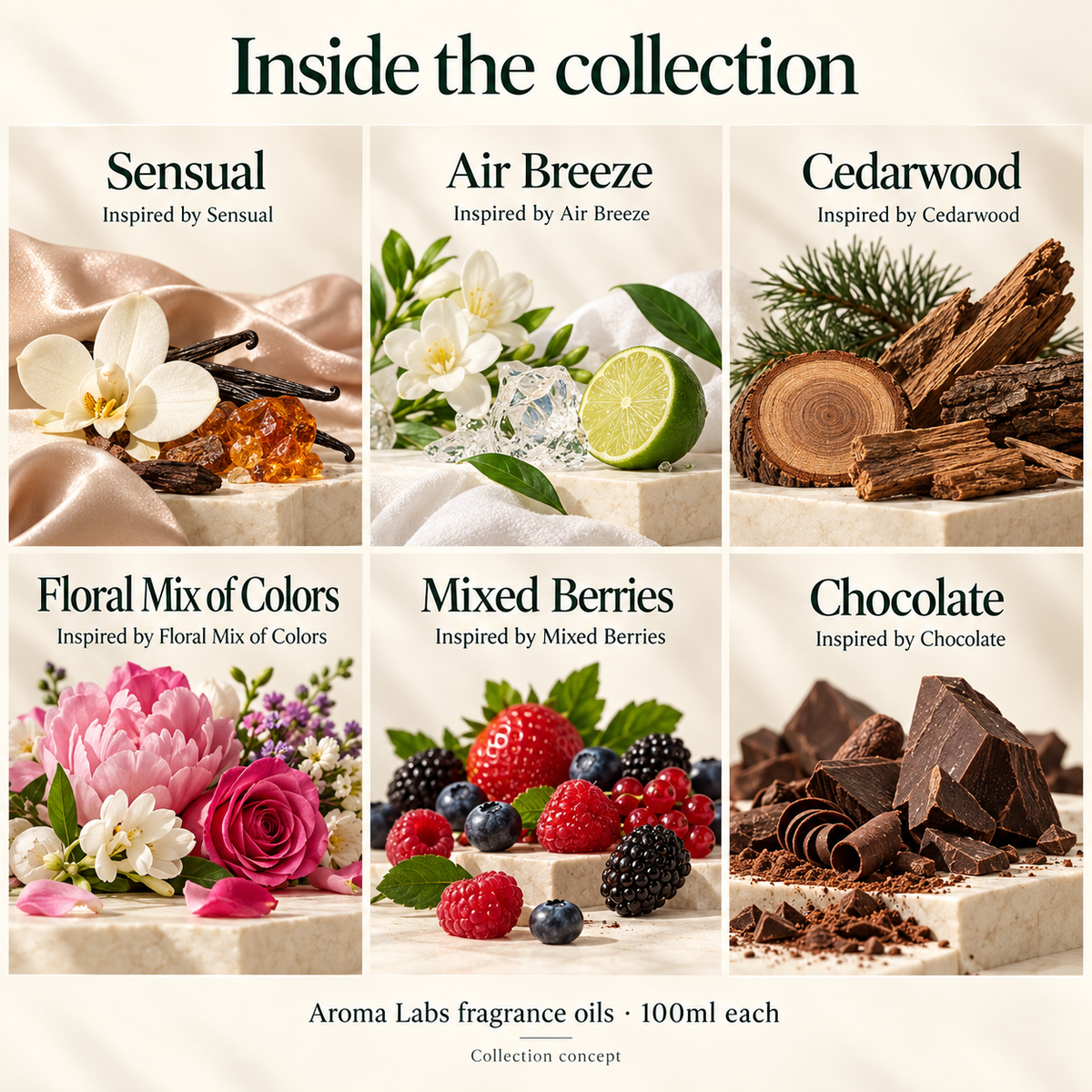 Home Fragrance Collection — contents product view