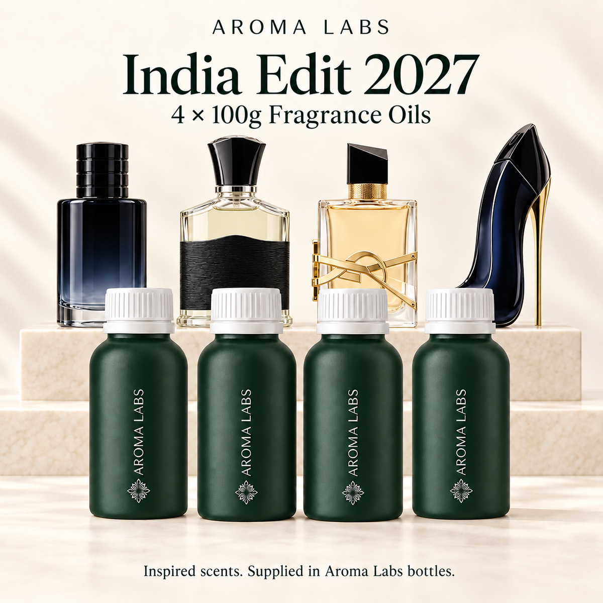 India Edit 2027 — hero, Aroma Labs 100g fragrance oils