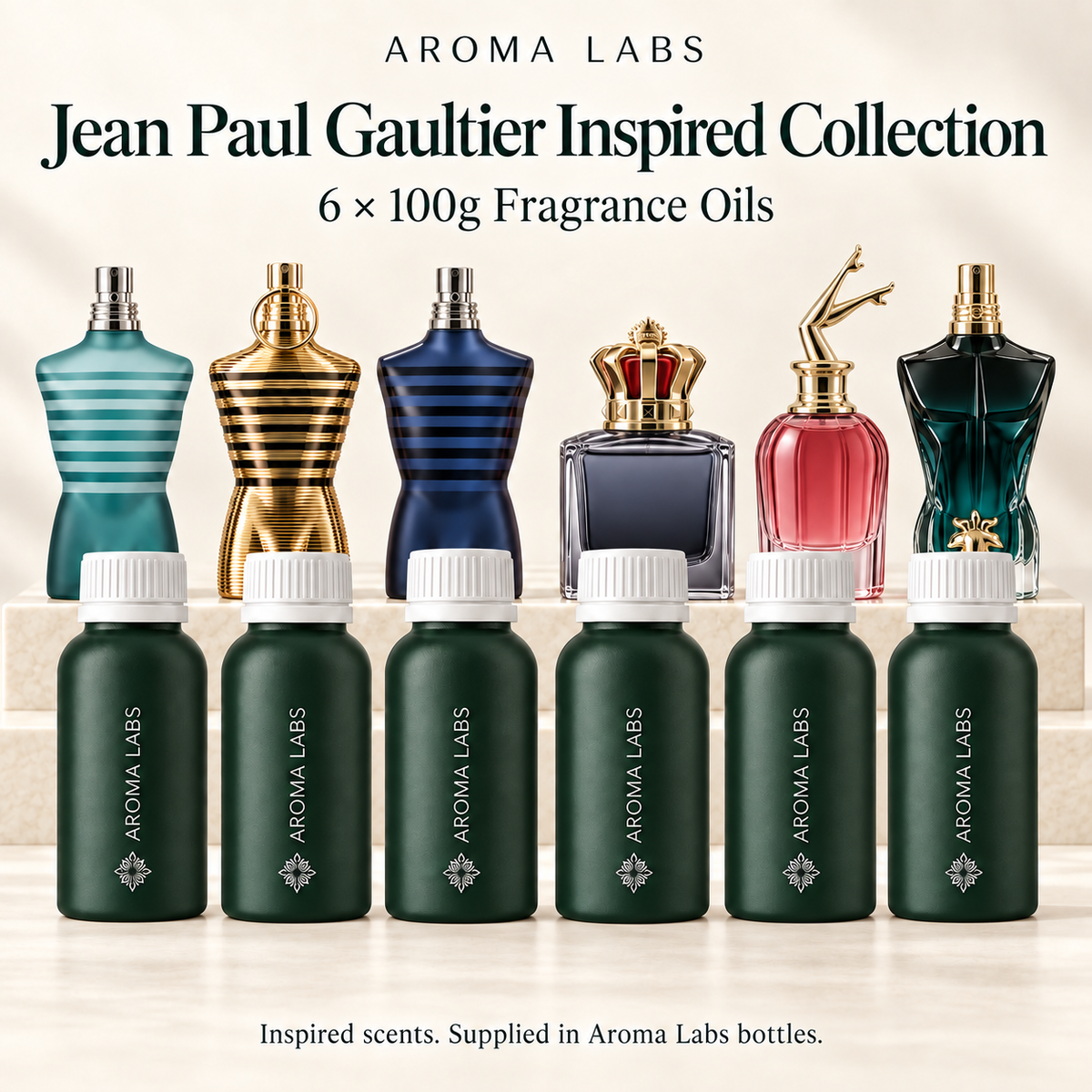 Jean Paul Gaultier Inspired Collection — hero, Aroma Labs 100g fragrance oils