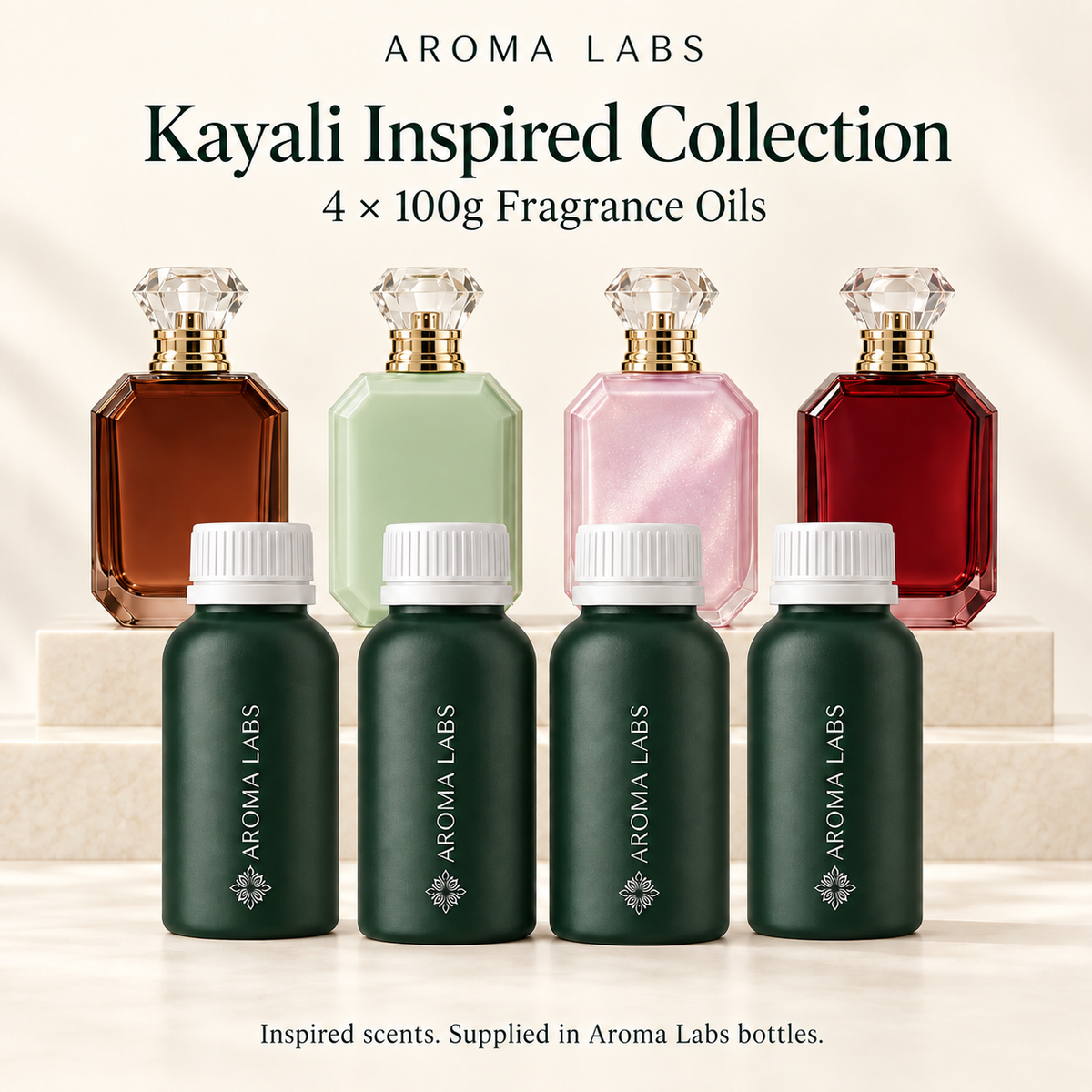 Kayali Inspired Collection — hero, Aroma Labs 100g fragrance oils