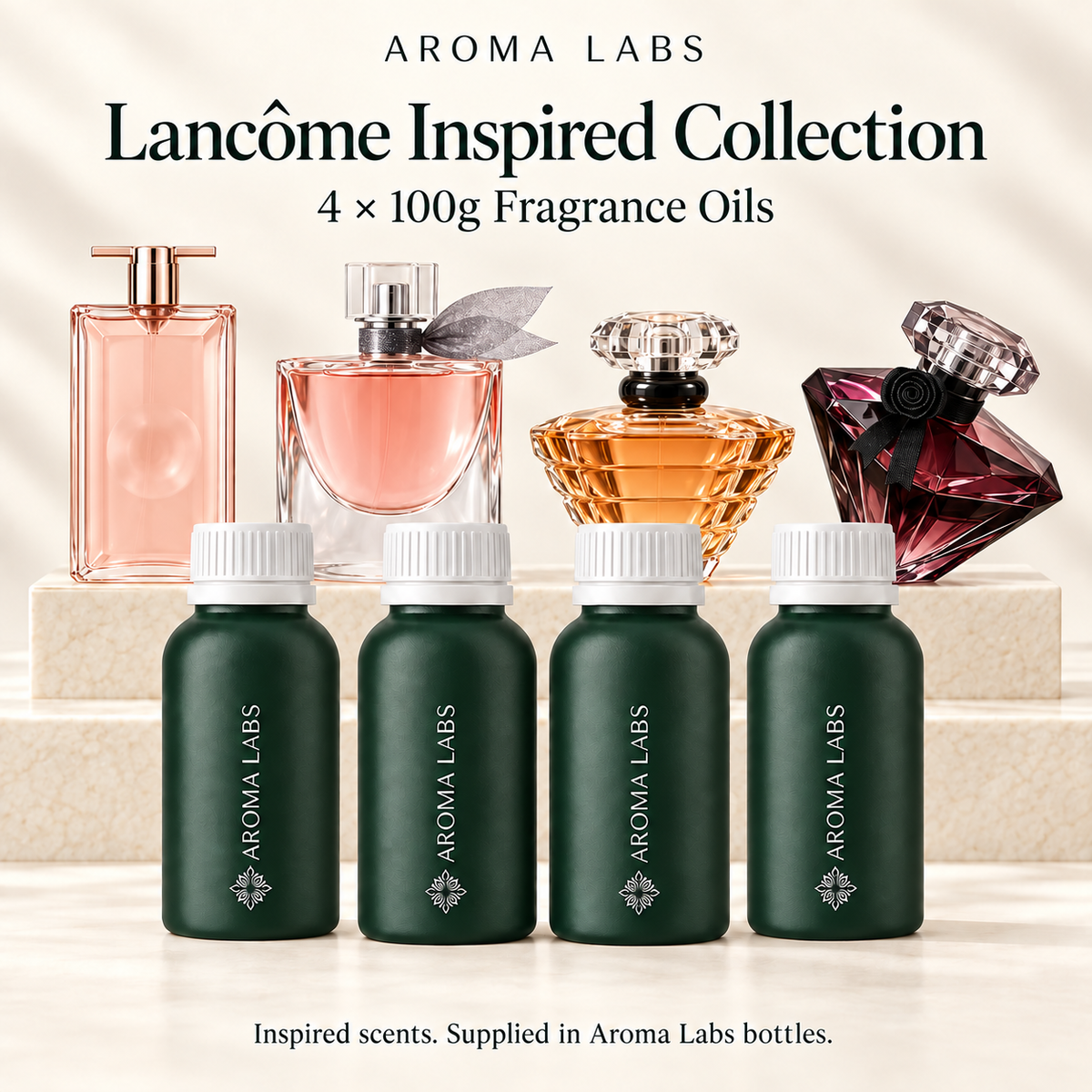 Lancôme Inspired Collection — hero, Aroma Labs 100g fragrance oils