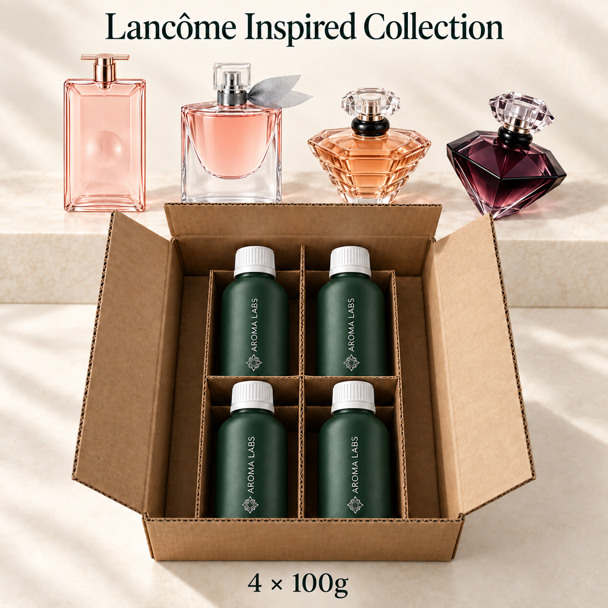 Lancôme Inspired Collection — shipping, Aroma Labs 100g fragrance oils
