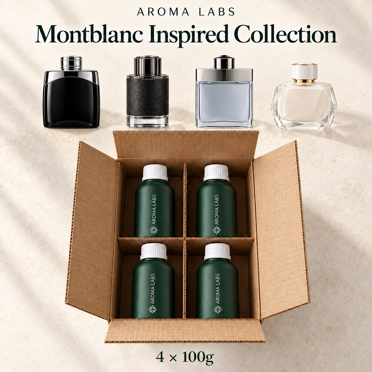 Montblanc Inspired Collection — shipping, Aroma Labs 100g fragrance oils