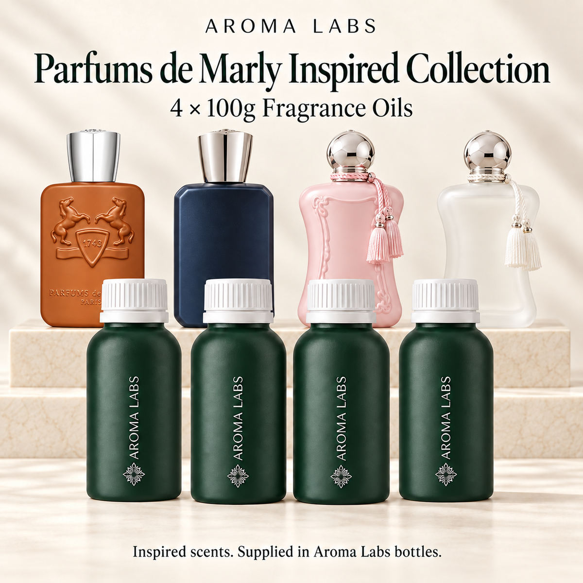 Parfums de Marly Inspired Collection — hero, Aroma Labs 100g fragrance oils
