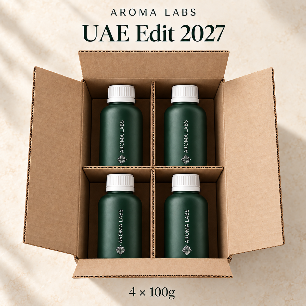 UAE Edit 2027 — shipping, Aroma Labs 100g fragrance oils