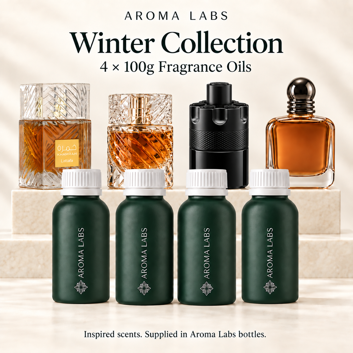 Winter Collection — hero, Aroma Labs 100g fragrance oils