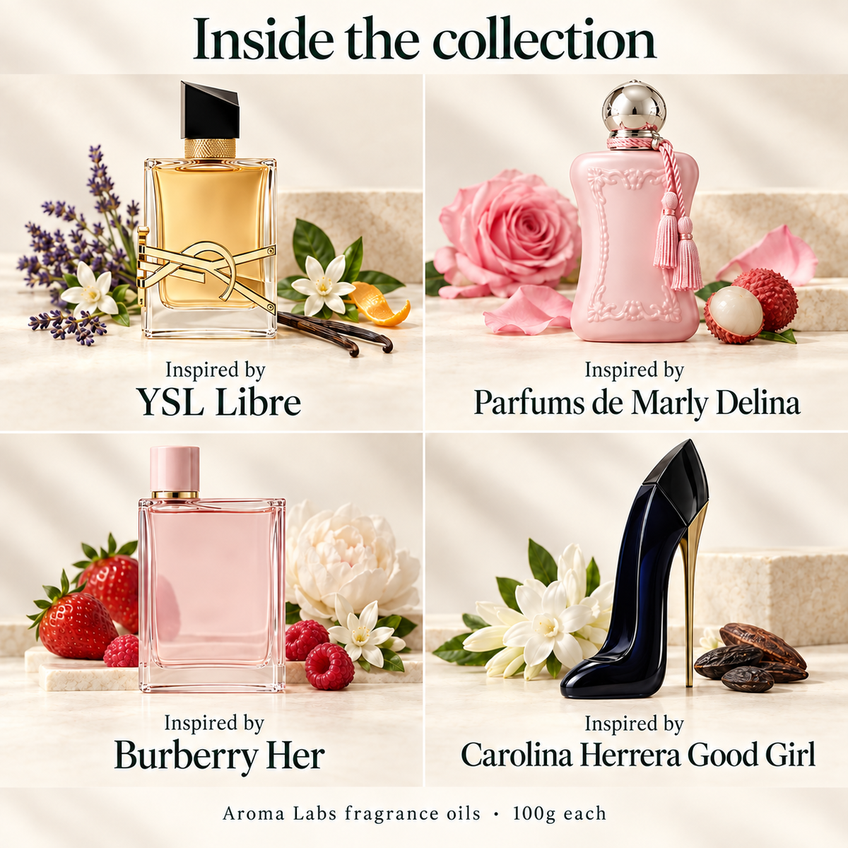 Women’s Edit 2027 — contents, Aroma Labs 100g fragrance oils