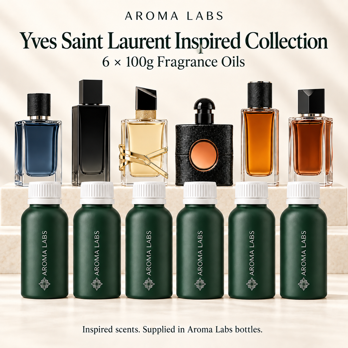 Yves Saint Laurent Inspired Collection — hero, Aroma Labs 100g fragrance oils